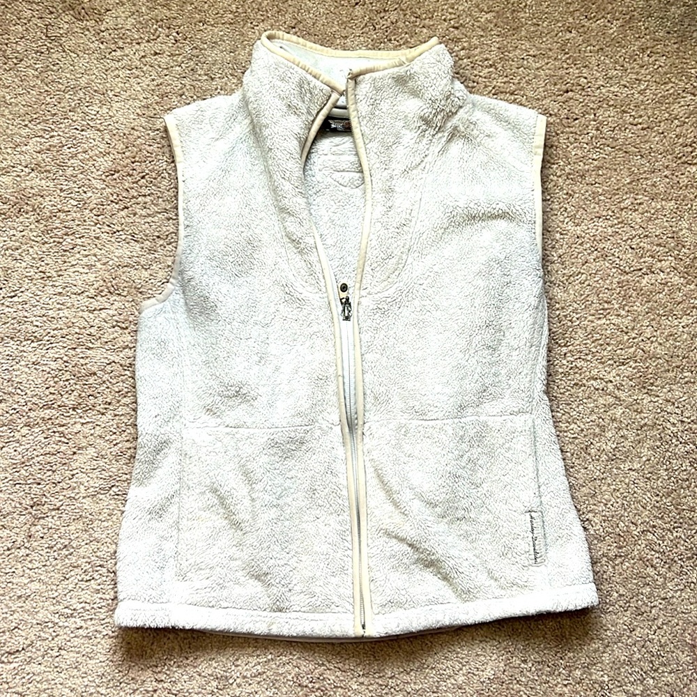 HARLEY-DAVIDSON WHITE FLEECE VEST XS